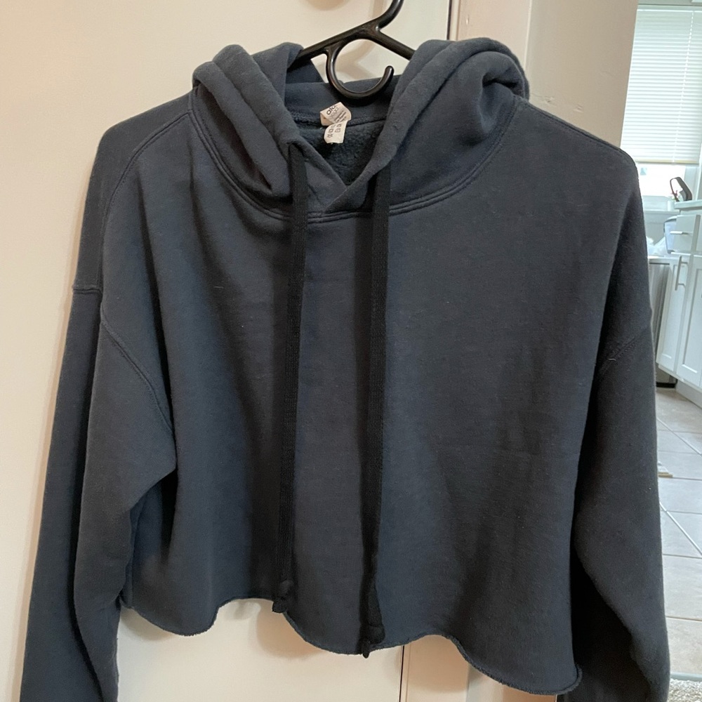 Alo yoga cropped hoodie navy